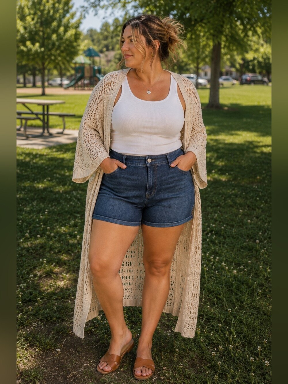 Torrid Plus Size 14: Bombshell 5" Supersoft Blue Denim Shorts